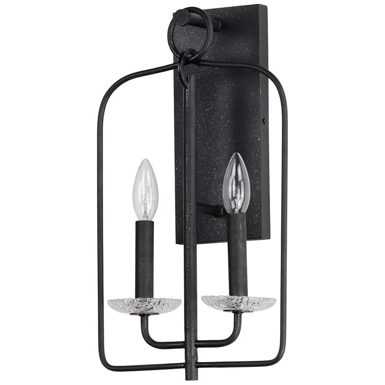 Image 4 Maxim Madeira 17 1/2" High Anthracite 2-Light Wall Sconce more views