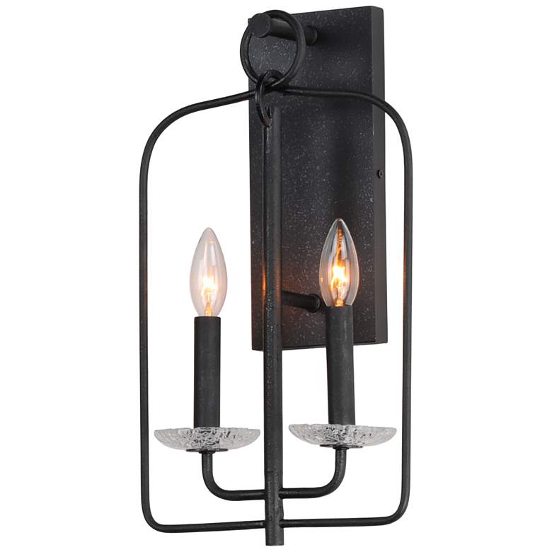 Image 5 Maxim Madeira 17 1/2" High Anthracite 2-Light Wall Sconce more views