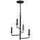 Maxim Madeira 18" Wide Anthracite 4-Light Chandelier