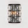 1_Maxim Madeline 10 3/4" High Black Wall Sconce