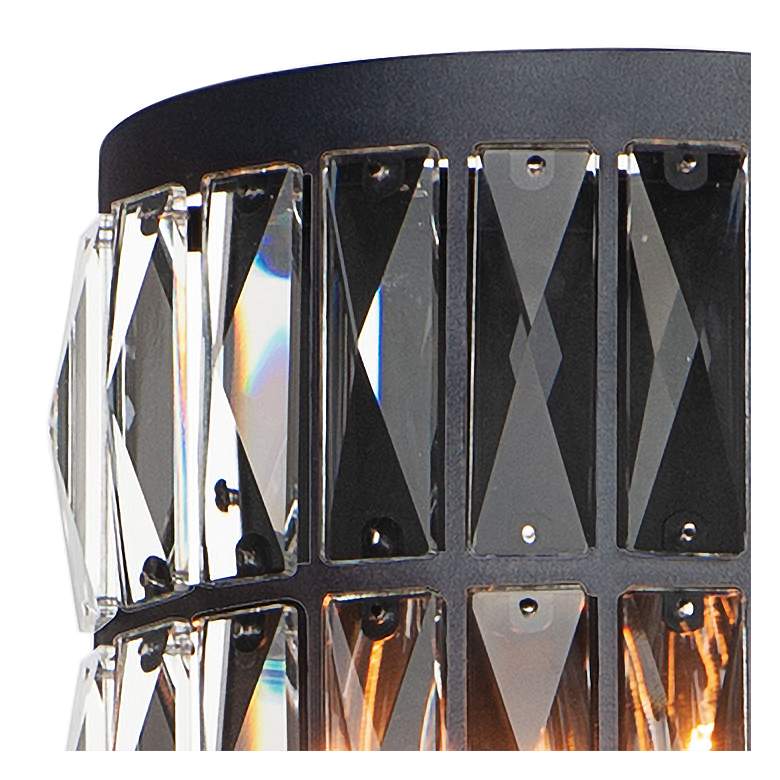 Image 2 Maxim Madeline 10 3/4 inch High Black Wall Sconce more views