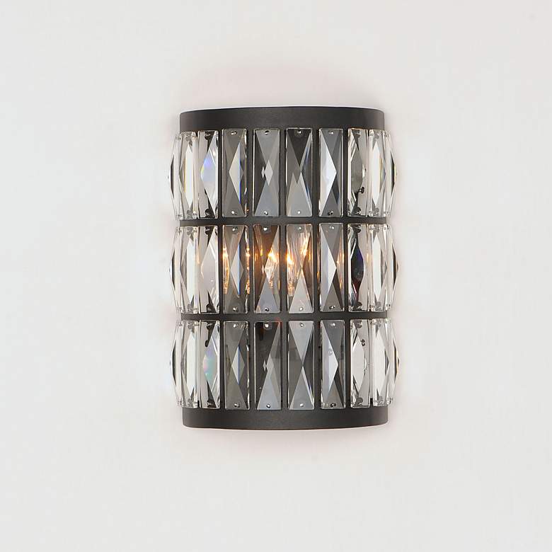 Image 3 Maxim Madeline 10 3/4 inch High Black Wall Sconce more views