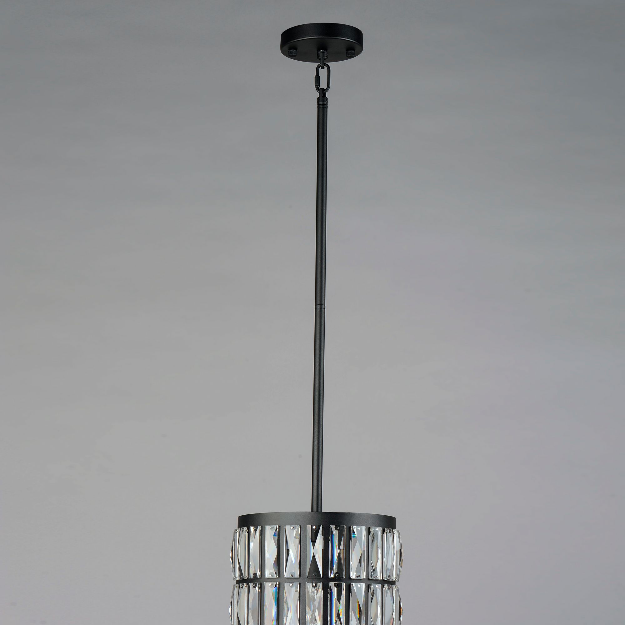 Maxim Madeline 10" Wide Matte Black Mini Pendant