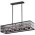 Maxim Madeline 38 1/4" Wide Black 6-Light Linear Pendant