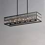 1_Maxim Madeline 38 1/4" Wide Black 6-Light Linear Pendant