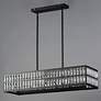 5_Maxim Madeline 38 1/4" Wide Black 6-Light Linear Pendant more views