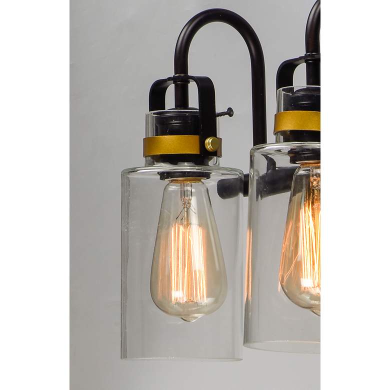 Image 3 Maxim Magnolia 12" High Bronze 2-Light Bath Light more views