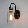 1_Maxim Magnolia 12" High Bronze and Gold Wall Sconce