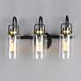 1_Maxim Magnolia 18 1/4"W Bronze and Gold 3-Light Bath Light