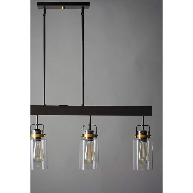 Image 3 Maxim Magnolia 36" Wide 4-Light Linear Pendant Chandelier more views