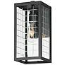 1_Maxim Magnus 13" High Black 1-Light Outdoor Wall Sconce