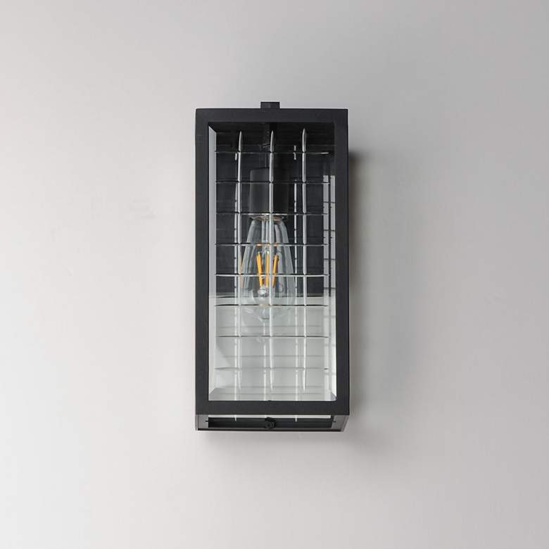 Image 2 Maxim Magnus 13" High Black 1-Light Outdoor Wall Sconce more views