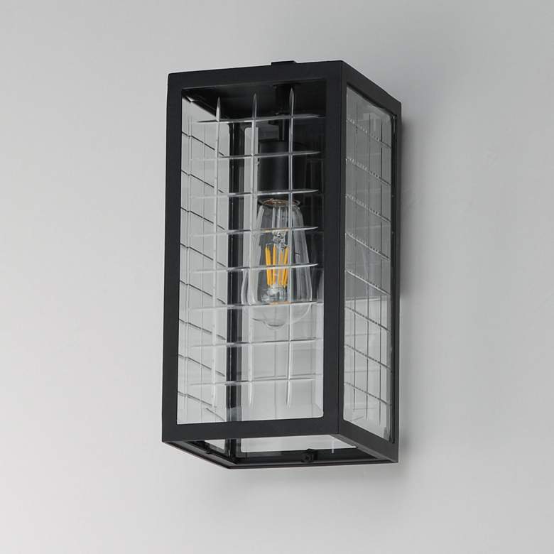Image 4 Maxim Magnus 13" High Black 1-Light Outdoor Wall Sconce more views