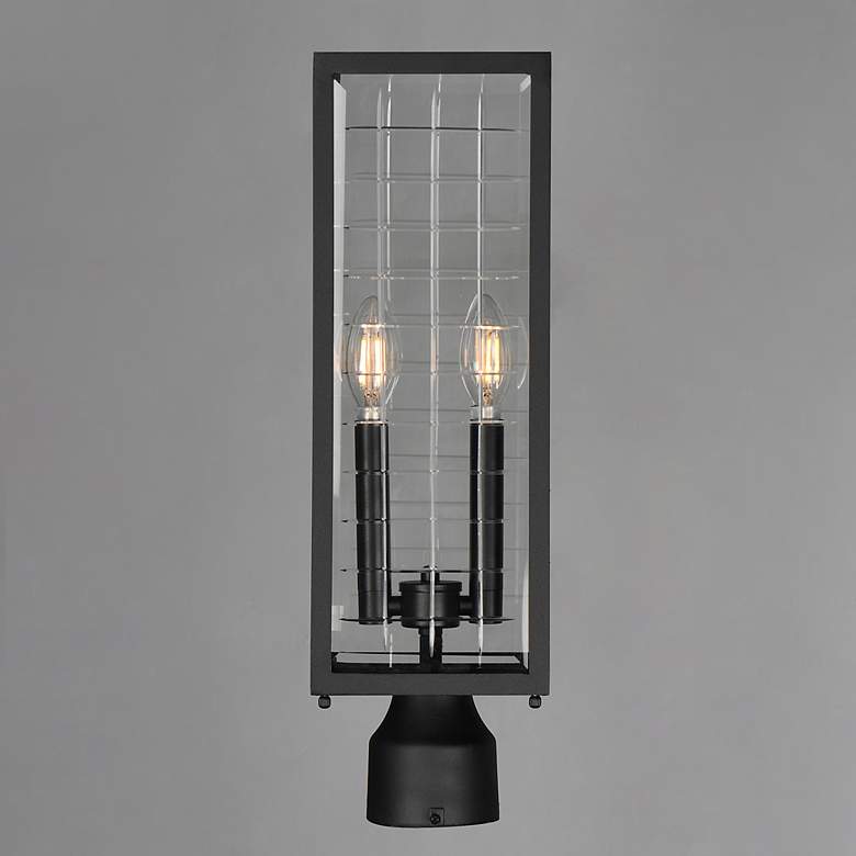 Image 2 Maxim Magnus 19 1/2" High Black Outdoor Post Lantern more views