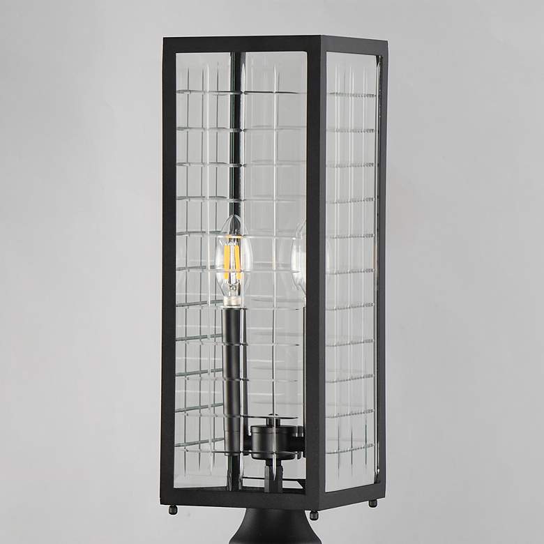Image 4 Maxim Magnus 19 1/2" High Black Outdoor Post Lantern more views