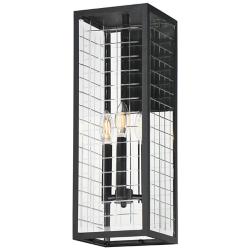 Maxim Magnus 21" High Black 3-Light Outdoor Wall Sconce