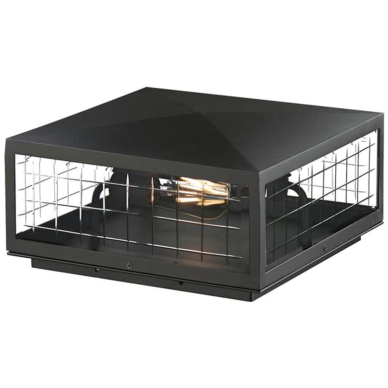 Image 1 Maxim Magnus 6" High Black 2-Light Deck Lantern