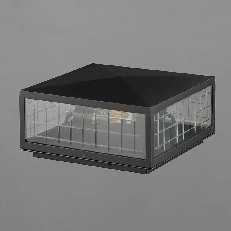 Image 2 Maxim Magnus 6" High Black 2-Light Deck Lantern more views