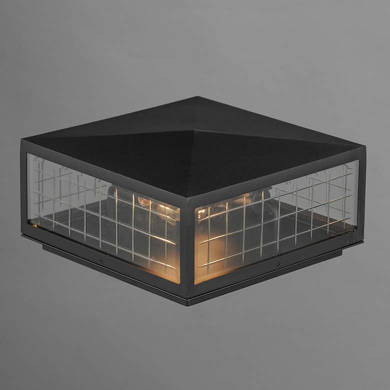Image 3 Maxim Magnus 6" High Black 2-Light Deck Lantern more views
