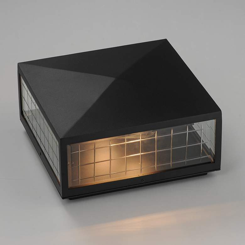 Image 4 Maxim Magnus 6" High Black 2-Light Deck Lantern more views