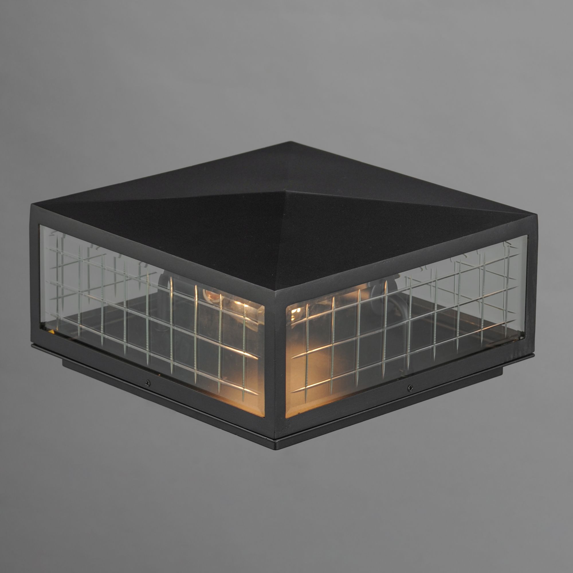 Image 3 Maxim Magnus 6" High Black 2-Light Deck Lantern more views
