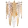Maxim Majestic 17 1/2" High Gold Leaf and Glass Wall Sconce