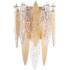 Maxim Majestic 17 1/2" High Gold Leaf and Glass Wall Sconce