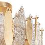 Maxim Majestic 24" Wide Gold Leaf and Glass Ceiling Light