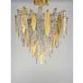 3_Maxim Majestic 24" Wide Gold Leaf and Glass Ceiling Light more views