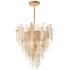 Maxim Majestic 24" Wide Gold Leaf Pendant Chandelier