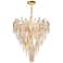Maxim Majestic 32 1/2" Wide Gold Leaf and Glass Chandelier
