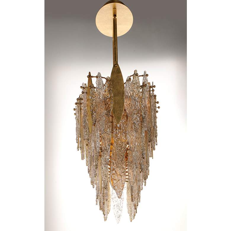 Image 4 Maxim Majestic 39 1/2"W Gold Leaf Island Pendant Chandelier more views