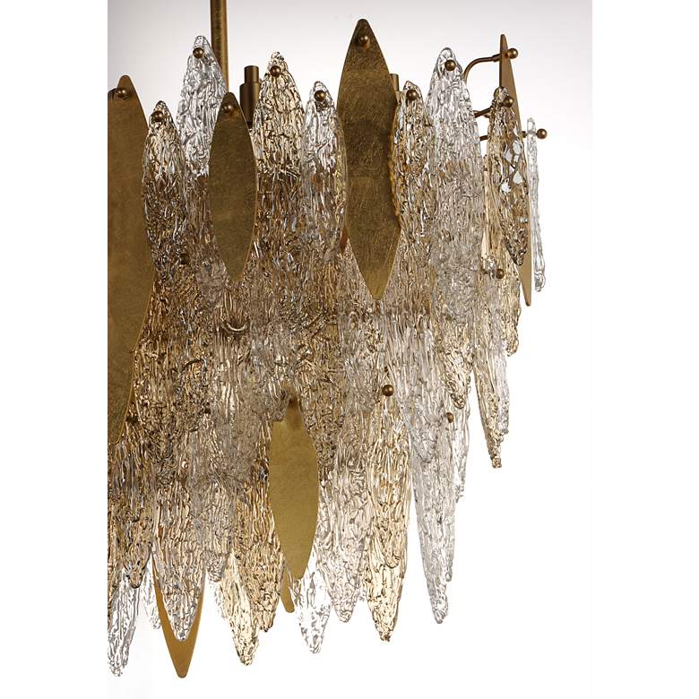 Image 5 Maxim Majestic 39 1/2"W Gold Leaf Island Pendant Chandelier more views