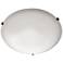 Maxim Malaga 12.5" Wide 2-Light White Glass Flush Mount Ceiling Light