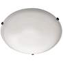 1_Maxim Malaga 16"W Satin Nickel Frosted Glass Ceiling Light