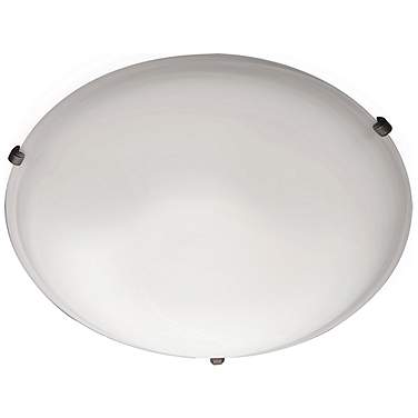 Maxim Malaga 16"W Satin Nickel Frosted Glass Ceiling Light