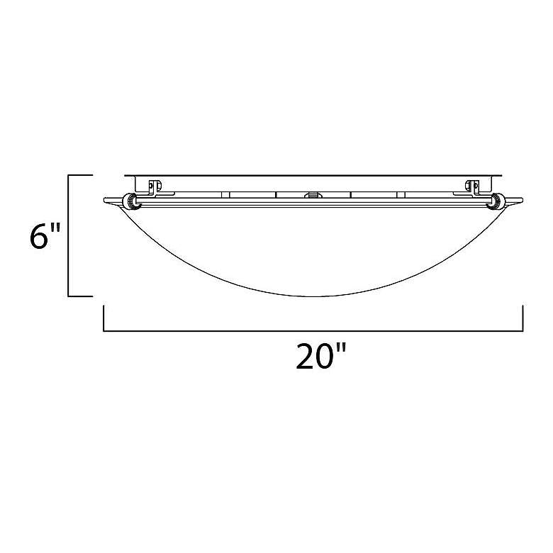 Image 3 Maxim Malaga 20" Wide Oil-Rubbed Bronze Bowl Ceiling Light more views