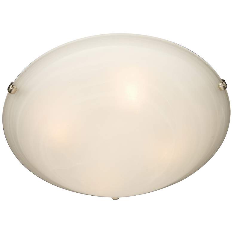 Image 1 Maxim Malaga 20" Wide Satin Nickel Ceiling Light