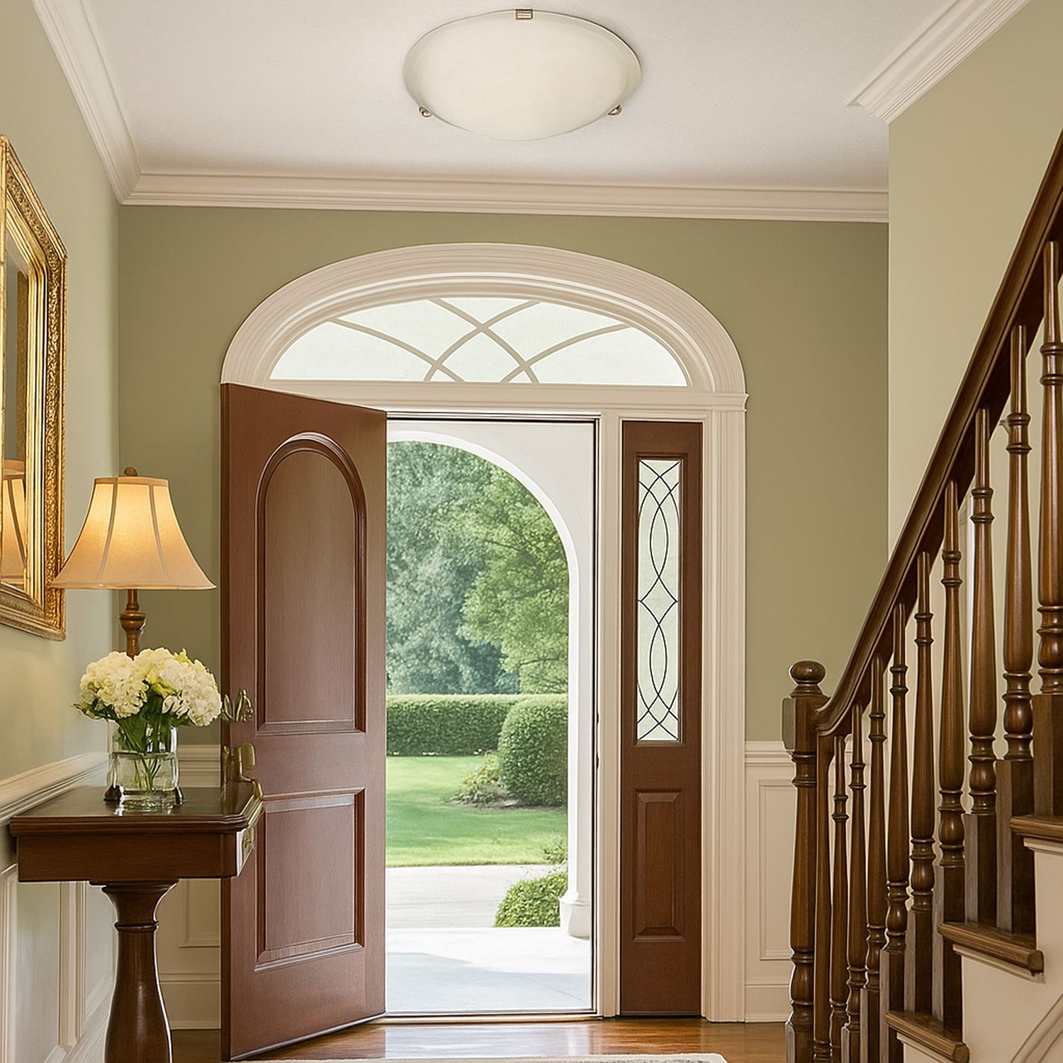 Image 4 Maxim Malaga 20" Wide Satin Nickel Ceiling Light more views