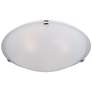 Maxim Malaga 20" Wide White Glass 4-Light Flush Mount Ceiling Light