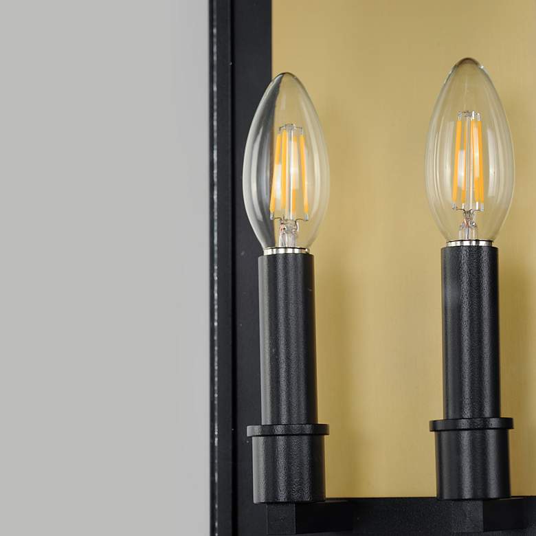 Image 5 Maxim Manchester 20" High Black Outdoor Lantern Wall Light more views