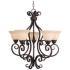 Maxim Manor 25 1/2"W Oil-Rubbed Bronze 5-Light Chandelier