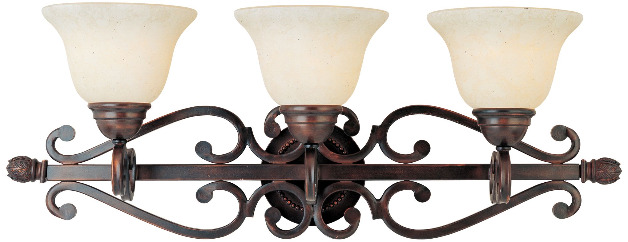 Maxim Manor 29" Wide Oil-Rubbed Bronze 3-Light Bath Light