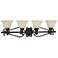 Maxim Manor 37"W Oil-Rubbed Bronze 4-Light Vanity Bath Light
