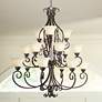 1_Maxim Manor 45" Wide Oil Rubbed Bronze 15-Light Tiered Chandelier