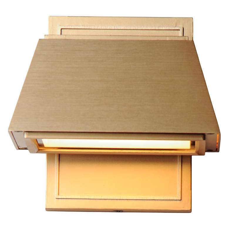 Image 3 Maxim Mansard 6 1/4"H Antique Brass LED Outdoor Wall Light more views
