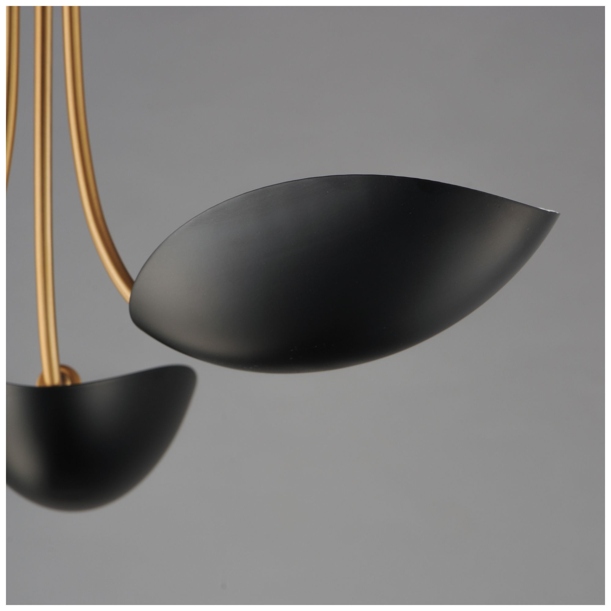 Image 4 Maxim Maris 22" Wide Black/Natural Aged Brass 3-Light Pendant more views