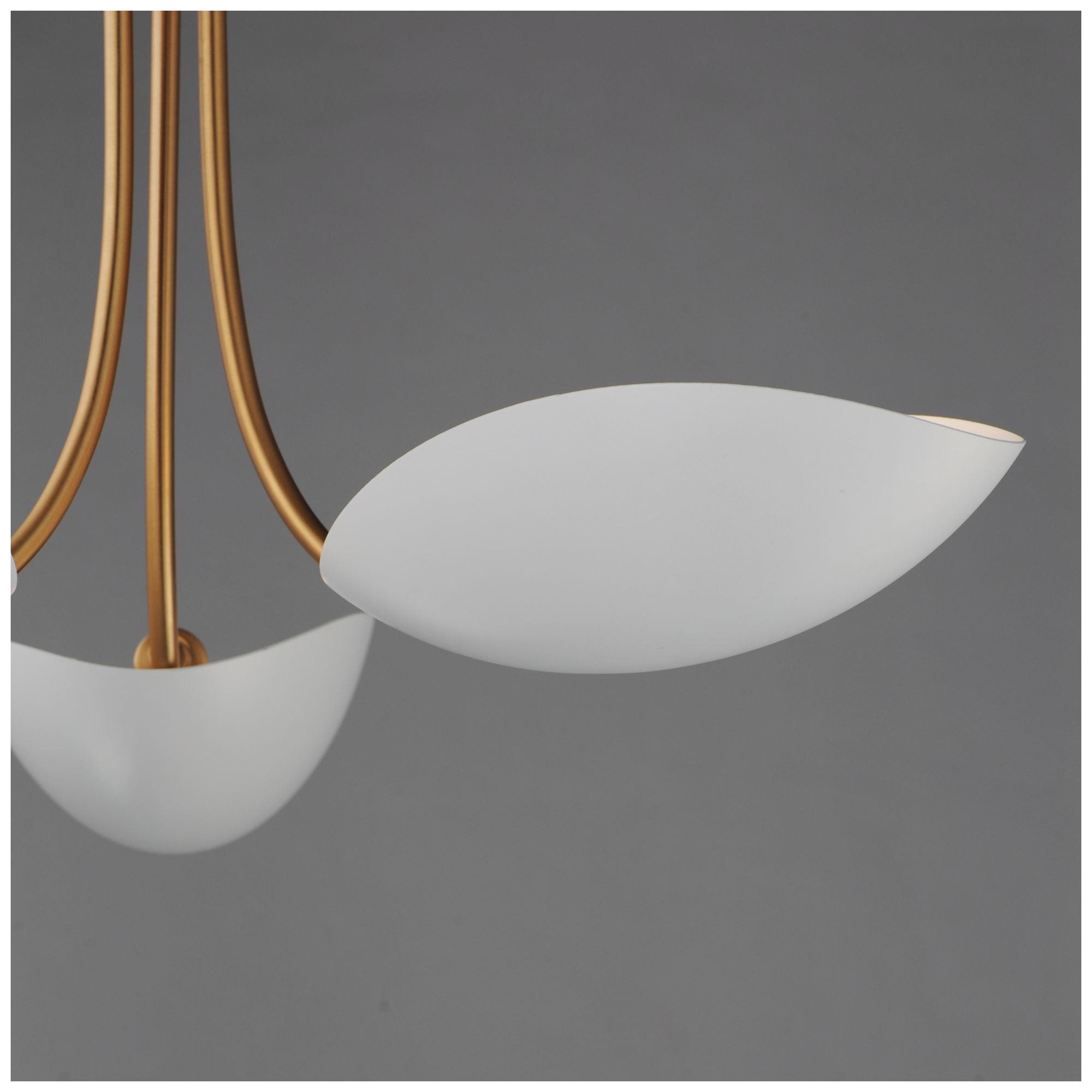 Image 5 Maxim Maris 22" Wide White/Natural Aged Brass 3-Light Pendant more views