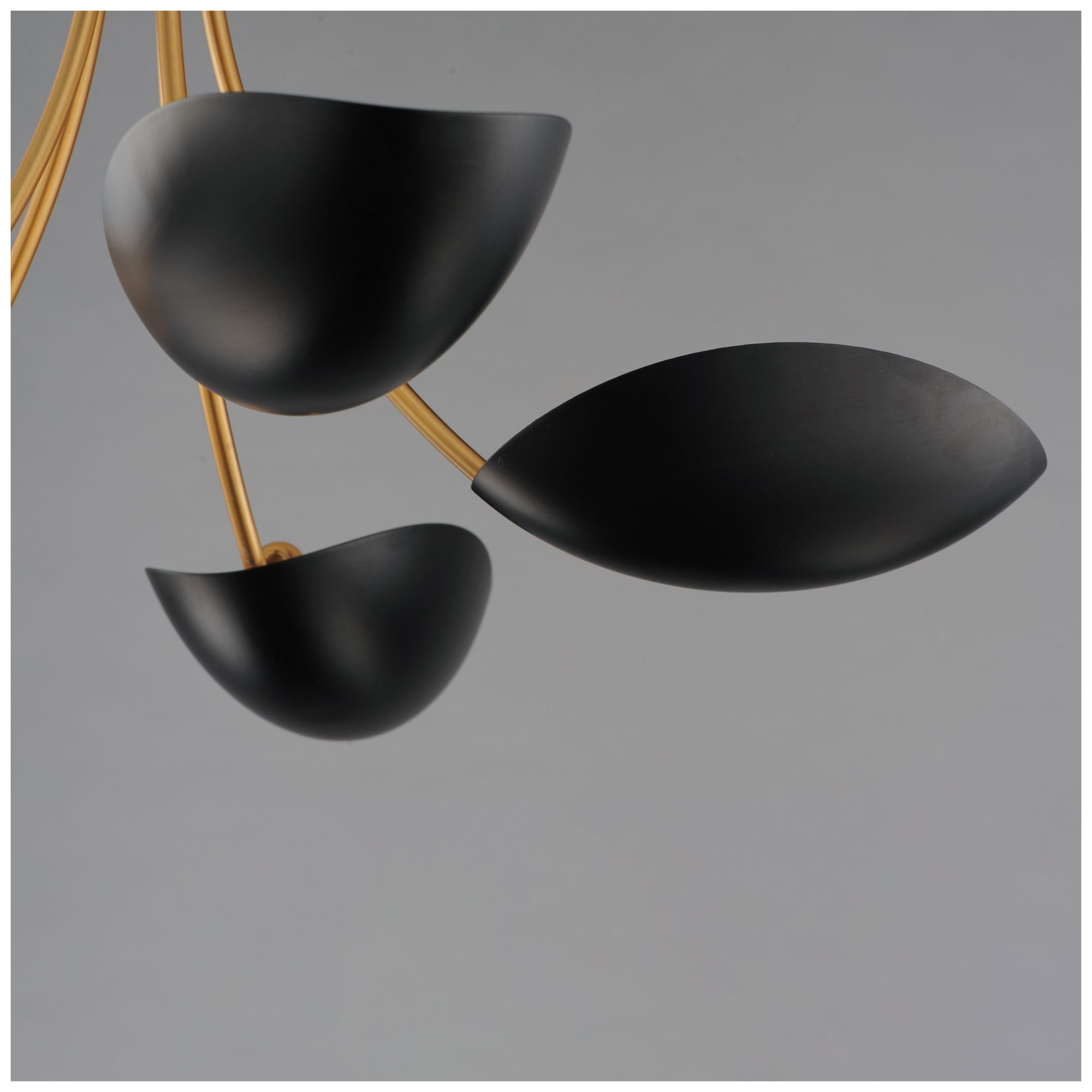 Image 5 Maxim Maris 26 1/2" Wide Black/Natural Aged Brass 5-Light Chandelier more views