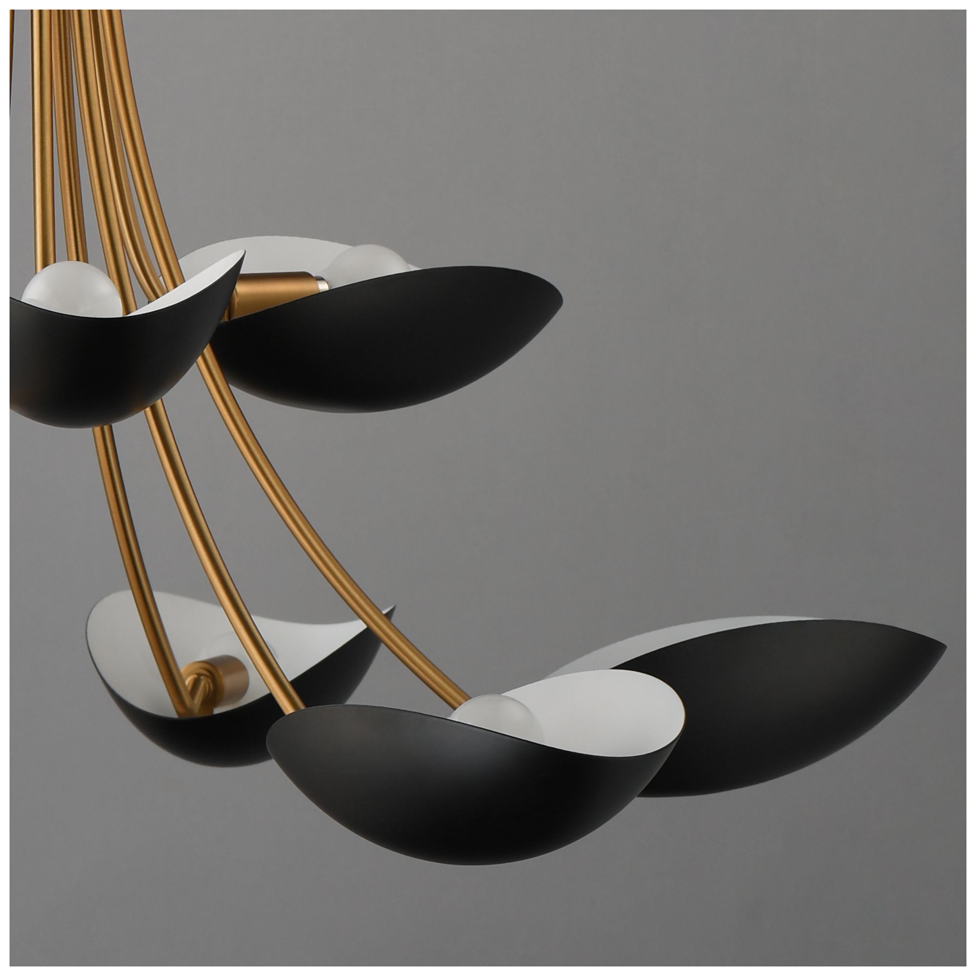 Image 5 Maxim Maris 33 1/2" Wide Black/Natural Aged Brass 9-Light Chandelier more views